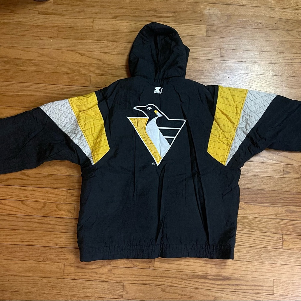 Vintage Pittsburgh Penguins Hockey NHL Starter Jacket Size Large